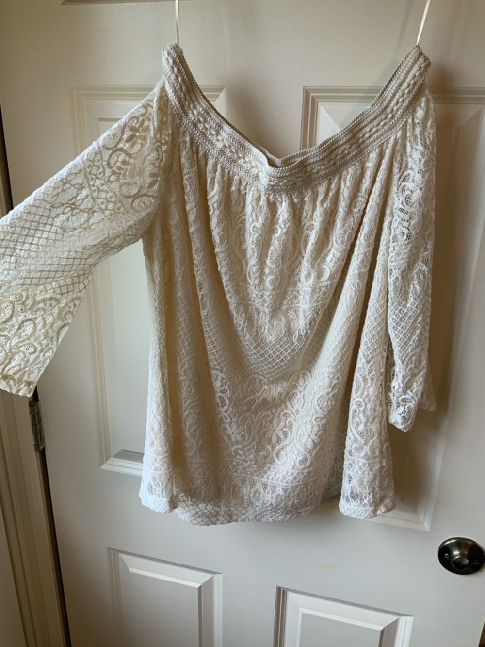 Adiva Cream Lace Bralette with Lined Cup